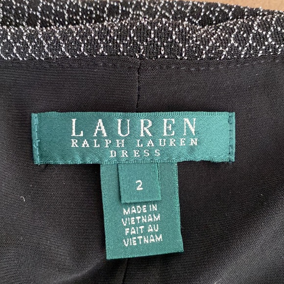 Lauren Ralph Lauren Dress. Size 2. Silver/Black sparkly material - Picture 8 of 14